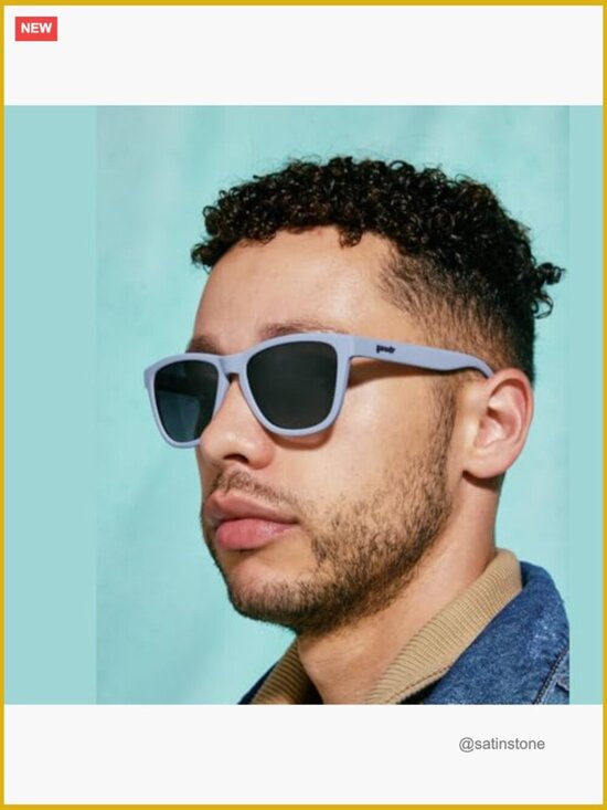 Polarized Sport Sunglasses, No Slip No Bounce, Plastic Frame